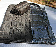 Спальник зимний Термо до -40° метровый Зимний спальник для суровой зимы с капюшоном Ботал Олива, Хаки