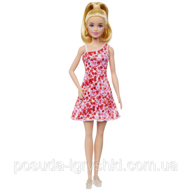 Лялька Barbie Fashionistas у сарафані в квітковий принт (HJT02), фото 1