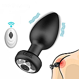 Анальне пробка з вібрацією на пульті, Вібропробка для анального сексу, стимулятор ануса, Інтимні іграшки, фото 5