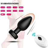 Анальне пробка з вібрацією на пульті, Вібропробка для анального сексу, стимулятор ануса, Інтимні іграшки, фото 8