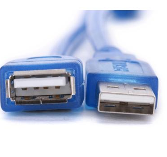 Кабель USB тато-мама AM/AF 1,50 м синій