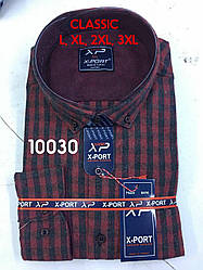 Акційна кашемірова сорочка X-Port classic у клітинку