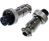 Роз'єм MIC 325 mini "гніздо", під кабель, 5pin, діам.-12мм