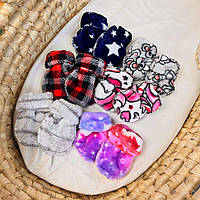 Рукавиці для новонароджених 0-6 місяців махрові дитячі антидряпки для малюків махра