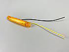 Ліхтар LED габаритний 24V IP67 9 led діодів SMD + кріплення 100 мм х 15 мм х висота 5 мм — 10 мм жовтий 1 шт., фото 7