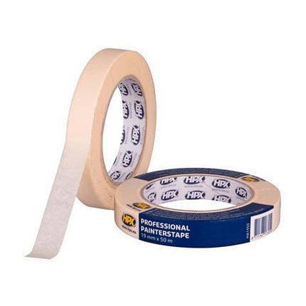 Стрічка малярська HPX 60 °C професійна, 19 мм*50 м (біло-кремова), фото 1