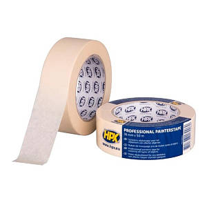 Стрічка малярська HPX 60 °C професійна, 38 мм*50 м (біло-кремова)
