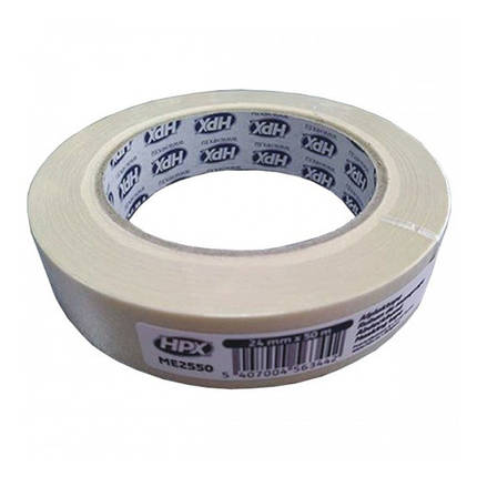 Стрічка малярська HPX 60 °C Економ, 24 мм*50 м (біло-кремова), фото 1