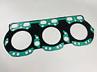 Прокладка головки блоку ЯМЗ-236/ 236НЕ/ 236БЕ/ 236НЕ2/ 236БЕ2/ ЯМЗ-6563 метал + МБС зелений силікон, фото 2