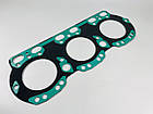 Прокладка головки блоку ЯМЗ-236/ 236НЕ/ 236БЕ/ 236НЕ2/ 236БЕ2/ ЯМЗ-6563 метал + МБС зелений силікон, фото 3