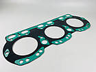 Прокладка головки блоку ЯМЗ-236/ 236НЕ/ 236БЕ/ 236НЕ2/ 236БЕ2/ ЯМЗ-6563 метал + МБС зелений силікон, фото 6