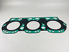 Прокладка головки блоку ЯМЗ-236/ 236НЕ/ 236БЕ/ 236НЕ2/ 236БЕ2/ ЯМЗ-6563 метал + МБС зелений силікон, фото 5