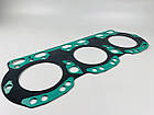 Прокладка головки блоку ЯМЗ-236/ 236НЕ/ 236БЕ/ 236НЕ2/ 236БЕ2/ ЯМЗ-6563 метал + МБС зелений силікон, фото 8