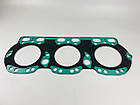Прокладка головки блоку ЯМЗ-236/ 236НЕ/ 236БЕ/ 236НЕ2/ 236БЕ2/ ЯМЗ-6563 метал + МБС зелений силікон, фото 9