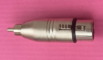 Перехідник XLR female - RCA male LDI SA507 метал
