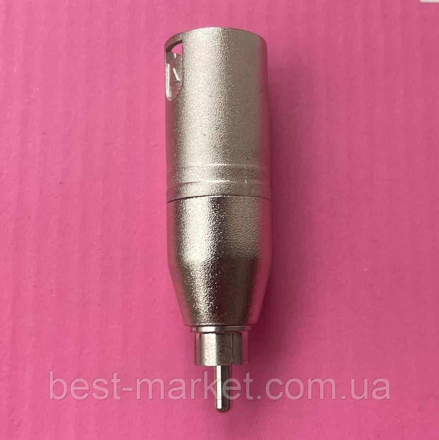 Перехідник XLR male - RCA male LDI SA517 метал, фото 1