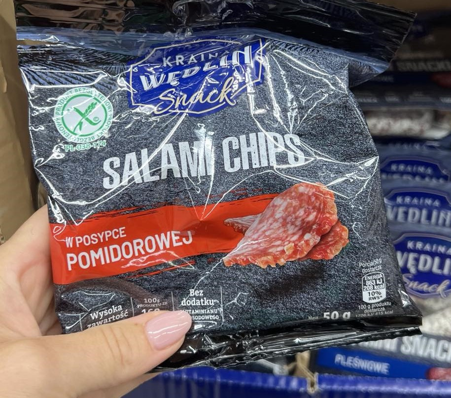 Салямі чипси Salami Chips Kraina Wedlin 100гр