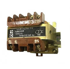 Трансформатор ОСМ1-0,063 кВт (кВА) однофазний з крилом на DIN-рейку