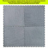 Підлога-пазл плюшевий 60х60х1см Світло-сірий (D) SW-00002081, фото 6