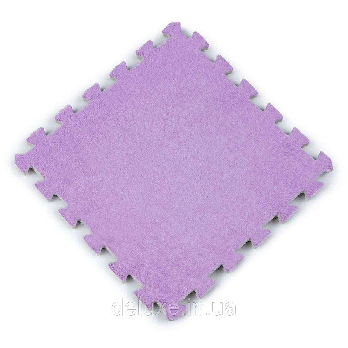 Підлога-пазл плюшевий 30х30х1см Фіолетовий (D) SW-00002086, фото 1