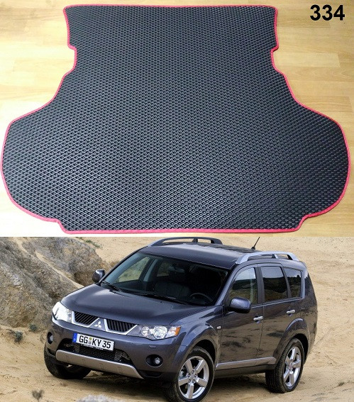 Килимок ЕВА в багажник Mitsubishi Outlander XL '06-12, без сабвуфера