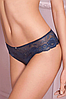 Жіночі трусики сліп у поєднані з мереживом сині Leilieve 992, фото 4