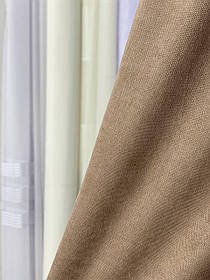 Пошита штора мікровелюр капучіно 1.5mt