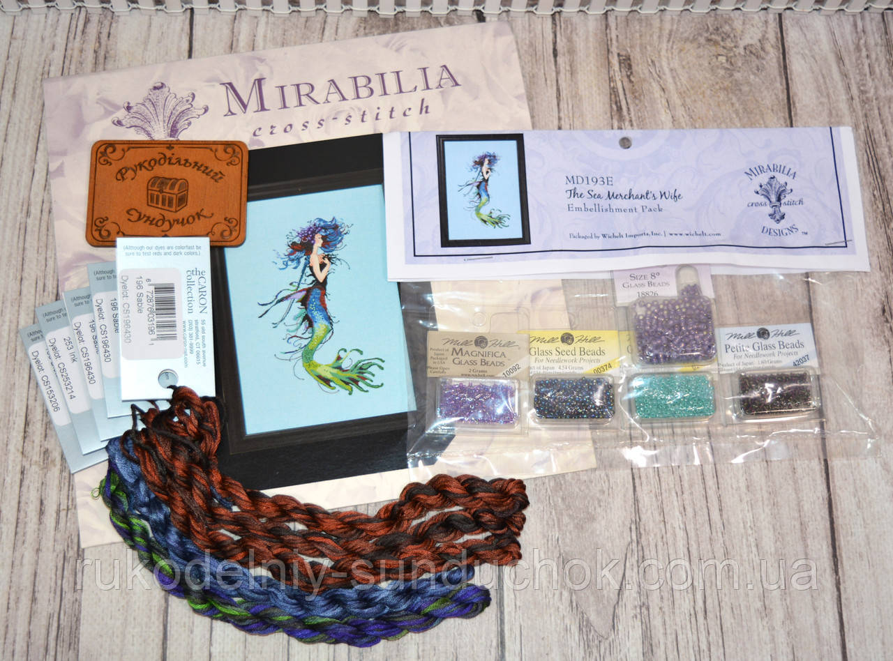 Комплект матеріалів до схеми Mirabilia Designs The Sea Merchant's Wife / Дружина морського торговця MD193k