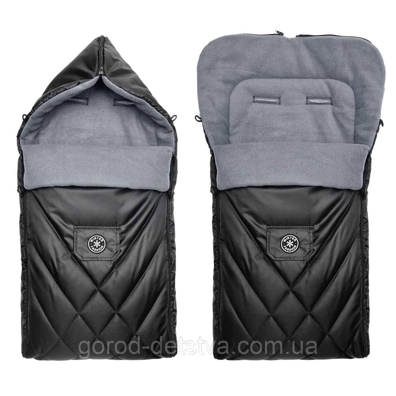 Весняний осінній конверт-чохол на флісі в коляску чохол в люльку конверт на санки For Kids, фото 1