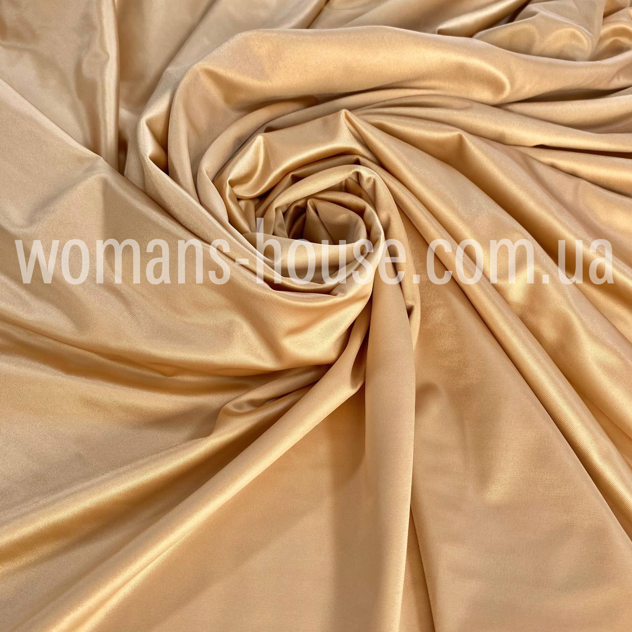 Біфлекс атласний тонкий 280 г/м2 блискучий 160 см Бежевий, фото 1