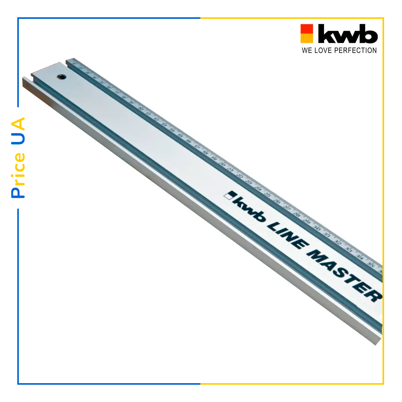 Линейка прецизионная с пазами KWB LINE MASTER 1000 мм Анодированный ...