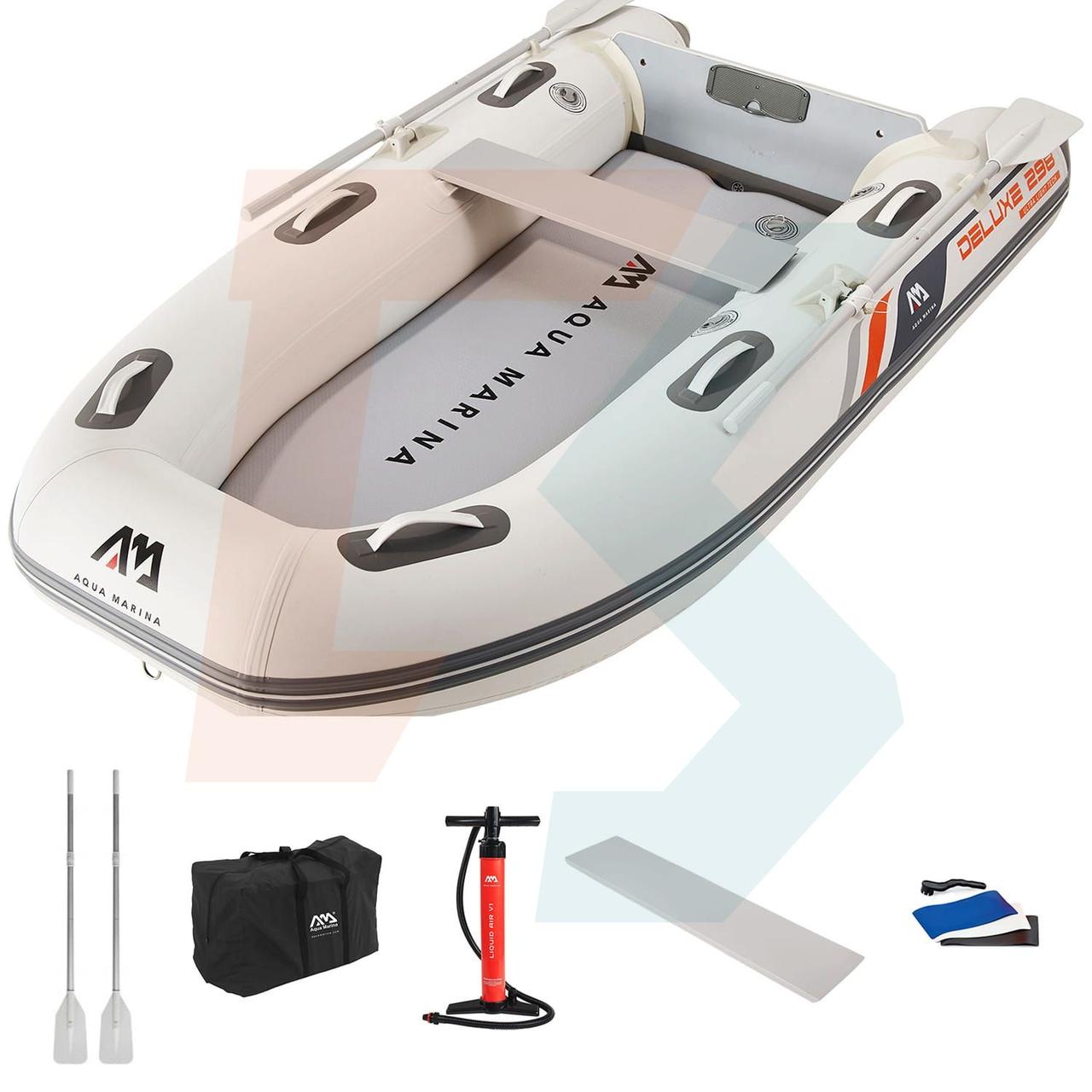 Надувна моторна лодка аердек 298 см Aquamarina BT-UD298 нова для риболовлі та відпочинку міцний матеріал висока маневреність