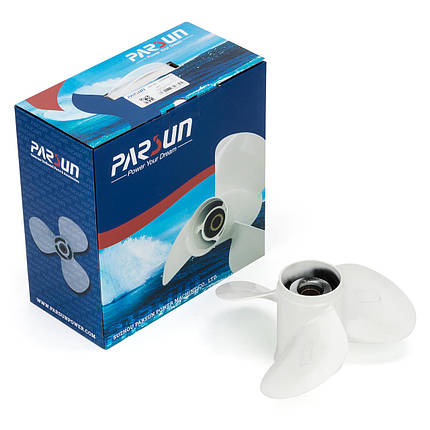 Гвинт для човнового мотора YAMAHA & PARSUN 40HP 12″ 69W-45952-00 3-113/8″X12″ алюмінієвий, фото 2