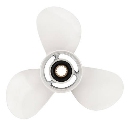 Гвинт для човнового мотора YAMAHA C 25-60HP 663-45952-02-EL 3X11 3/8X12 алюмінієвий, фото 3