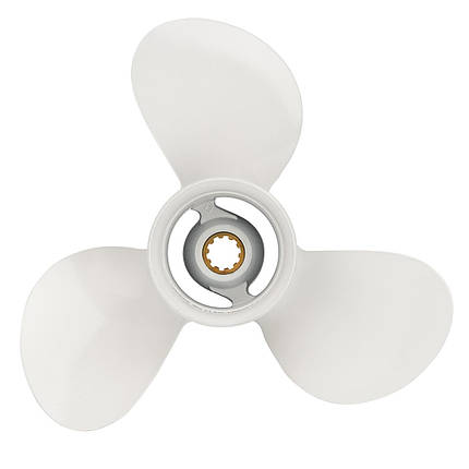 Гвинт для човнового мотора YAMAHA & PARSUN 20-30HP 12″ 664-45954-01 3-97/8″X12″ алюмінієвий, фото 3