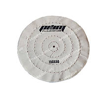 Коло полірувальне муслінове Ø150 мм, 50 шарів біле "Pilim"