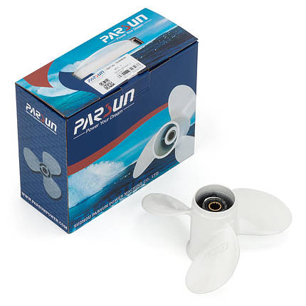Гвинт для човнового мотора TOHATSU & PARSUN 8-9.8HP 3B2B64517-1 3-8.9″X8.3″ 3- алюмінієвий, фото 2