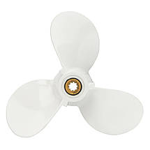 Гвинт для човнового мотора YAMAHA & PARSUN 4-5HP 7″ 6E0-45943-01-EL 3-71/2″X7″ алюмінієвий, фото 3