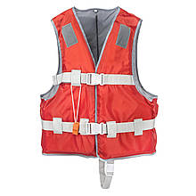 Рятувальний жилет YW1218 EPE розмір М піна 420D поліестер червоний для плавання та активного відпочинку