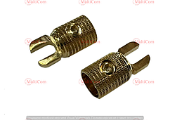 20-20-001. Клемма автомобільна тип "Y", метал, Gold, 0GA