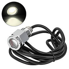 Підводне освітлення AAA для катера і човна LT.1X10W COOL V 00296-WH водонепроникне IP68 хромована латунь 5500-6300K 10-30 В