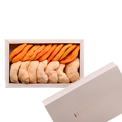 Подарунковий набір сухофруктів без цукру персик та яблуко