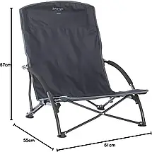 Розкладний пляжний стілець Vango Dune (Granite Grey), фото 2