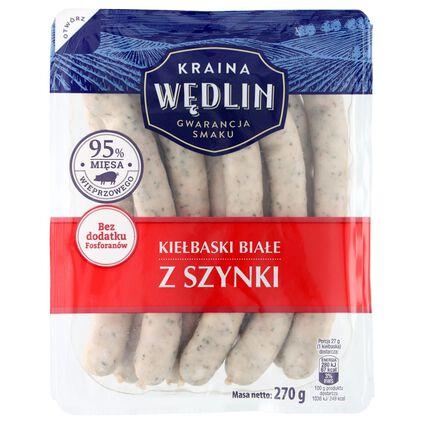 Ковбаски з шинки білі Kraina Wedlin 270гр