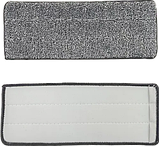 Запаска на плоску швабру мікрофібра 33 х 12 см із фіксацією з двох сторін змінний моп для плоскої швабри, фото 5