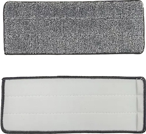 Запаска на плоску швабру мікрофібра 33х12 см з фіксацією з одного боку Змінний моп для плоскої швабри, фото 1