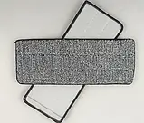 Запаска на плоску швабру мікрофібра 33х12 см з фіксацією з одного боку Змінний моп для плоскої швабри, фото 5