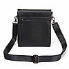 Сумка чоловіча планшетка шкіряна через плече BRETTON 5190-3 black, фото 3