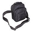 Чоловіча текстильна сумка 302916 чорна, фото 4