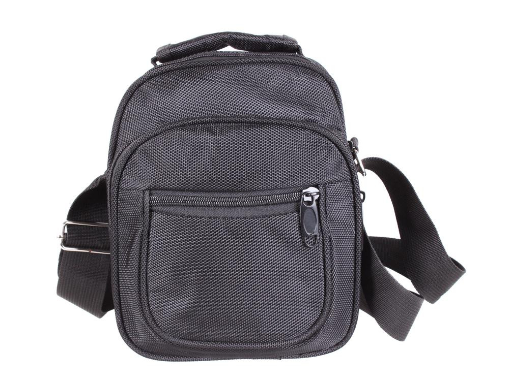 Чоловіча текстильна сумка 302916 чорна, фото 1